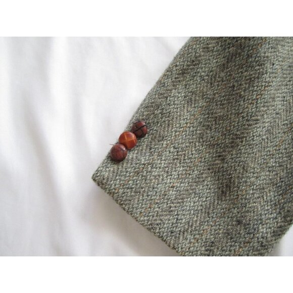 Vtg Men Bill Boyd's Harris Tweed Handwoven Wool Sport Jacket Sz See Pic (MJ2) - Picture 7 of 13